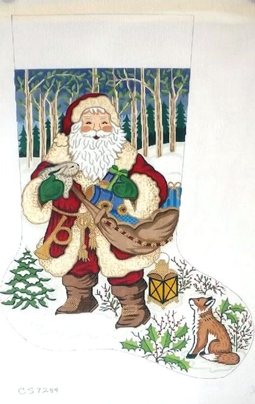 click here to view larger image of Christmas Stocking - 7284-13M (hand painted canvases)