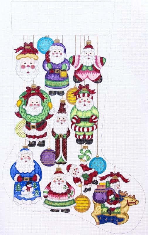 click here to view larger image of Christmas Stocking - 7276-13M (hand painted canvases)