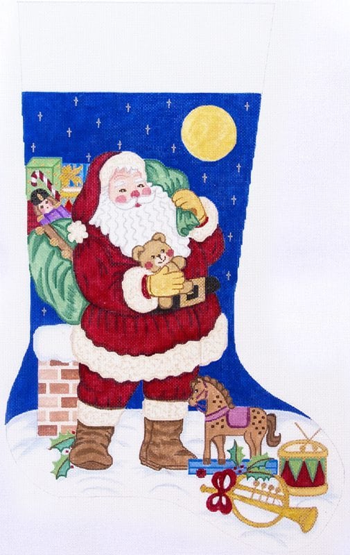click here to view larger image of Christmas Stocking - 7271-13M (hand painted canvases)