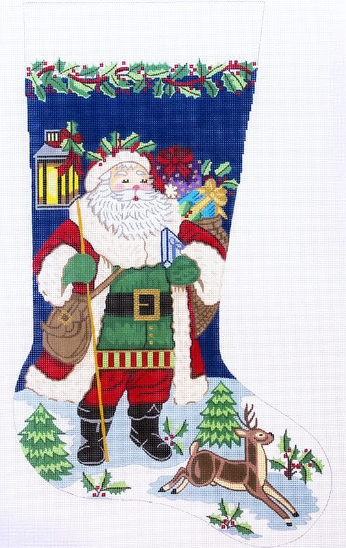click here to view larger image of Christmas Stocking - 7270-13M (hand painted canvases)