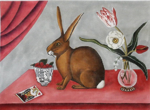 Alice's Rabbit - click here for more details about this hand painted canvases