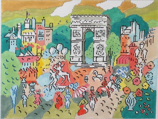 Paris Collection / Arc de Triomphe - 13M - click here for more details about this hand painted canvases