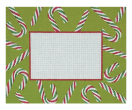 Candy Cane Frame - click here for more details about this printed canvas