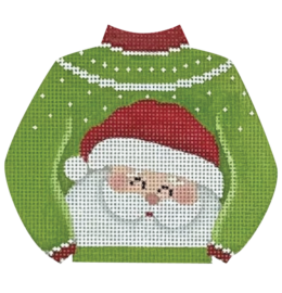 Santa Sweater - click here for more details about this hand painted canvases