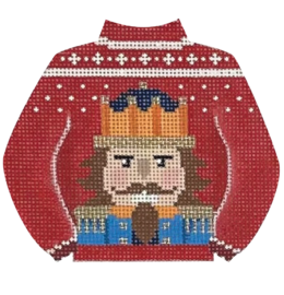 Nutcracker Sweater - click here for more details about this hand painted canvases