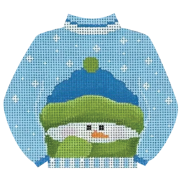 Snowman Sweater - click here for more details about this hand painted canvases