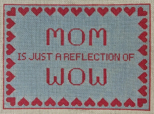 click here to view larger image of Mom/Wow (hand painted canvases)