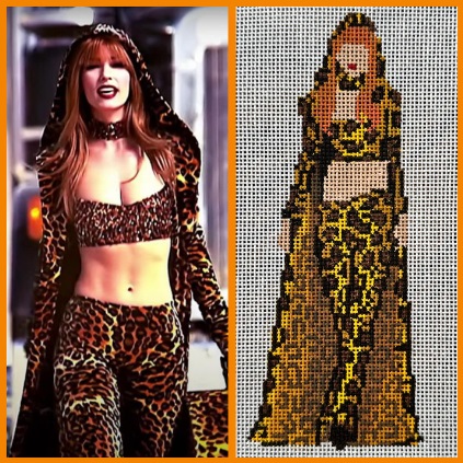 click here to view larger image of Shania/Leopard (hand painted canvases)