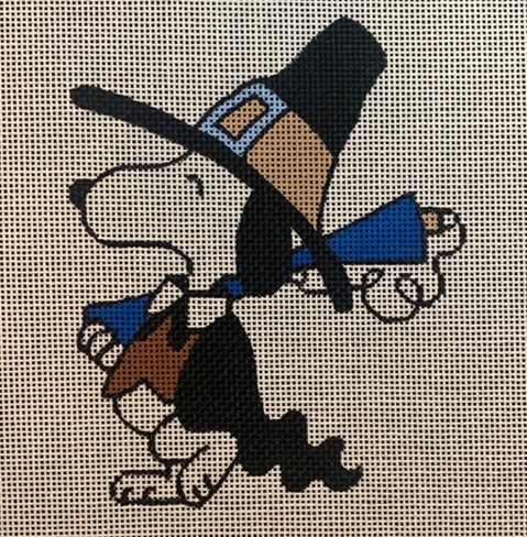 click here to view larger image of Pilgrim Snoopy (hand painted canvases)