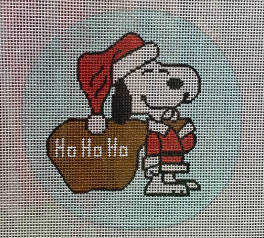 click here to view larger image of Santa Snoopy (hand painted canvases)
