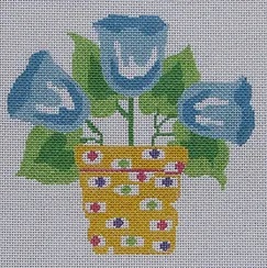 click here to view larger image of Simply Summer - Blue Bells (hand painted canvases)