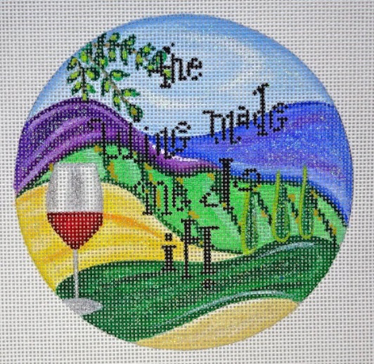click here to view larger image of Wine Made Me Do It (hand painted canvases)