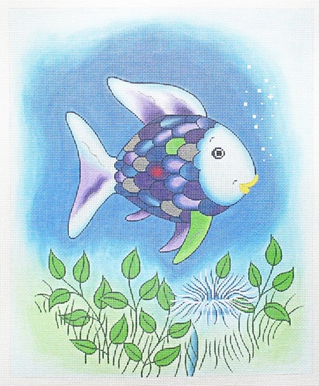click here to view larger image of Rainbow Fish I (hand painted canvases)