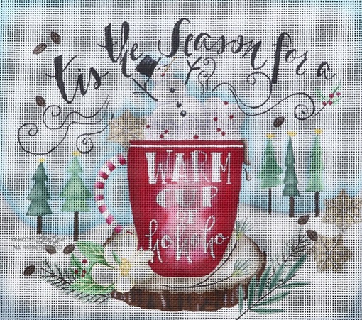 Warm Cup of Ho! Ho! Ho! - click here for more details about this hand painted canvases