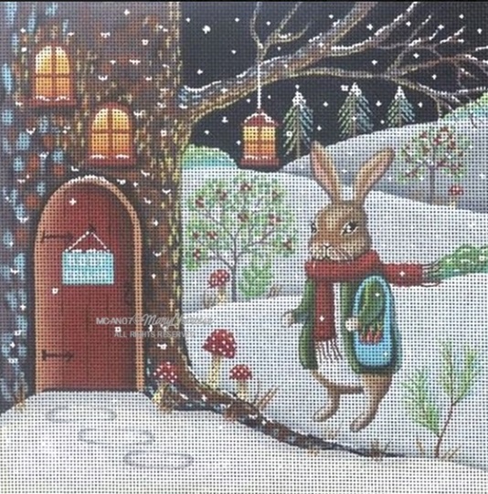 Woodland Rabbit - click here for more details about this hand painted canvases