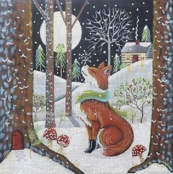 Woodland Fox - click here for more details about this hand painted canvases