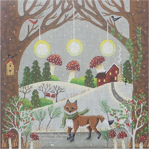 Meadow Fox - click here for more details about this hand painted canvases