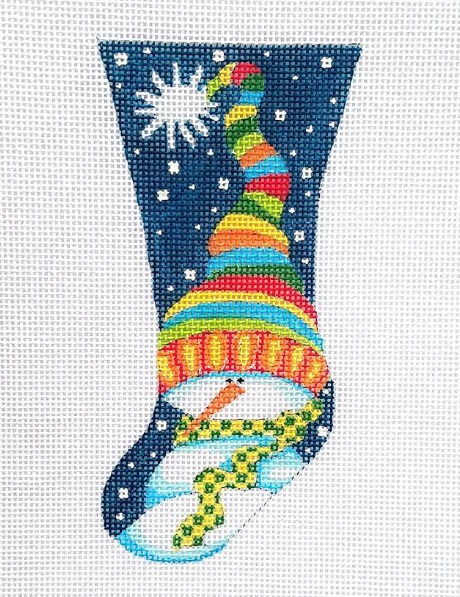 click here to view larger image of Rainbow Hat Stocking (hand painted canvases)