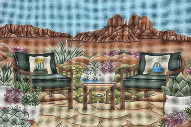 click here to view larger image of Desert Bench Mini (hand painted canvases)