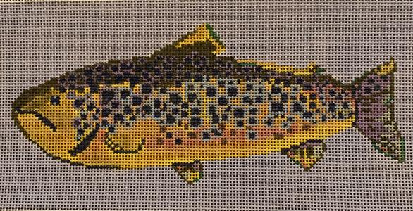 click here to view larger image of Brown Trout (hand painted canvases)