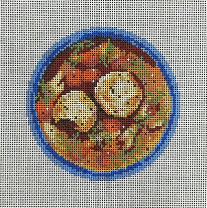 click here to view larger image of Matzo Ball Soup (hand painted canvases)