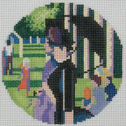 click here to view larger image of Seurat La Grande Jatte Ornament (hand painted canvases)