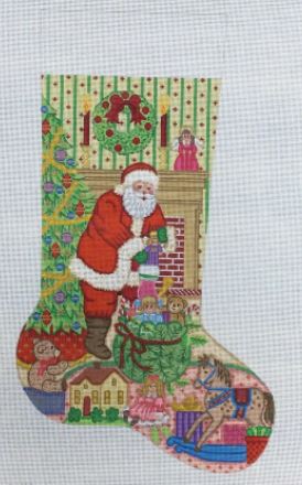 click here to view larger image of Christmas Stocking - 7349-18M (hand painted canvases)