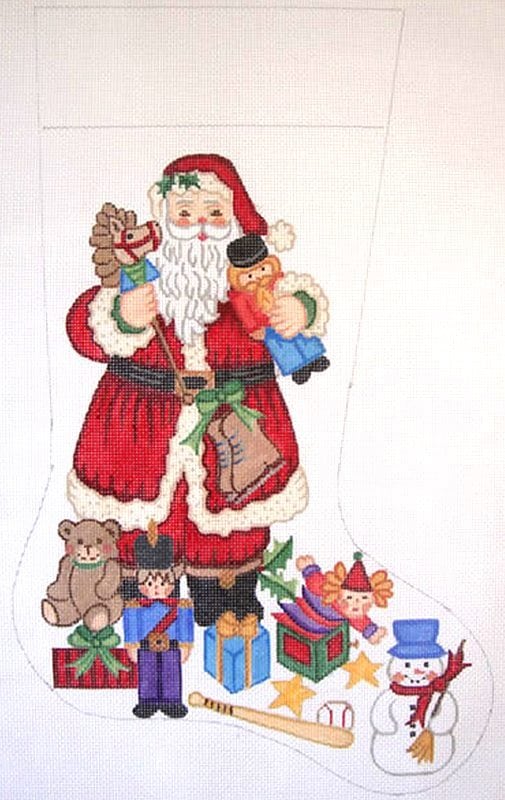 click here to view larger image of 19 inch Christmas Stocking - SM7237-18M (hand painted canvases)