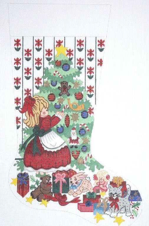 click here to view larger image of Christmas Stocking - 7114-18M (hand painted canvases)
