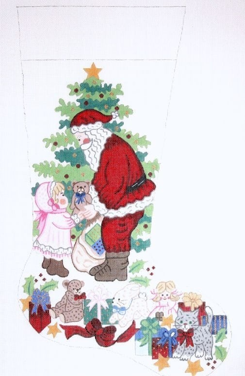 click here to view larger image of Christmas Stocking - 7127-18M (hand painted canvases)