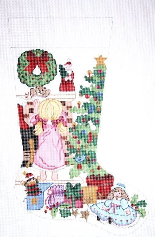 click here to view larger image of Christmas Stocking - 7129-13M Only (hand painted canvases)