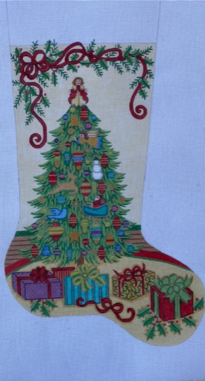 click here to view larger image of Christmas Stocking 7365 - 18M (hand painted canvases)