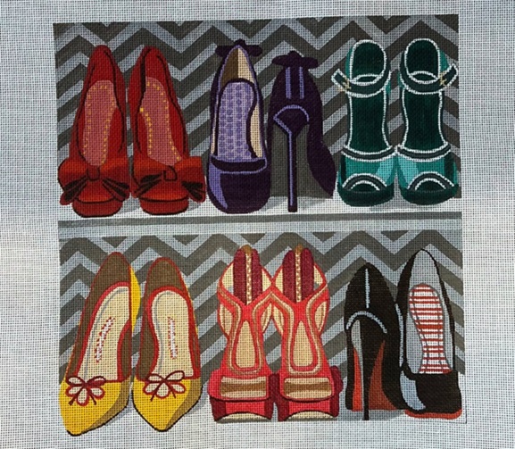 click here to view larger image of Shoes Closet (hand painted canvases)
