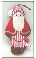 click here to view larger image of Ornament Santa - 260o (hand painted canvases)