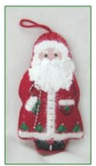 click here to view larger image of Candy Cane Santa - 260W (hand painted canvases)