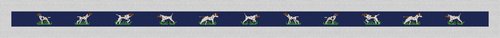 click here to view larger image of Pointer Belt Navy (hand painted canvases)