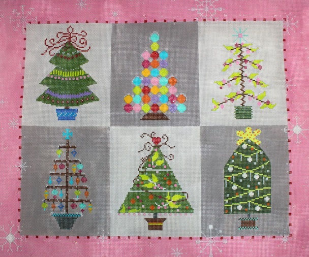 click here to view larger image of Tree Sampler (hand painted canvases)