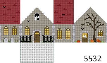 click here to view larger image of Halloween Mini House (hand painted canvases)