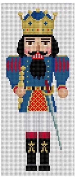 click here to view larger image of Nutcracker - Blue King (hand painted canvases)