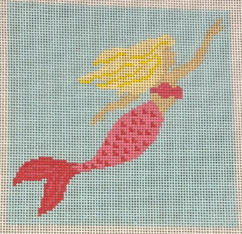 click here to view larger image of Pink Mermaid (hand painted canvases)