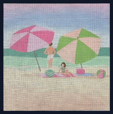 click here to view larger image of Pink Beach (hand painted canvases)