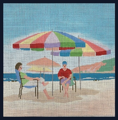 click here to view larger image of Beach Umbrellas (hand painted canvases)