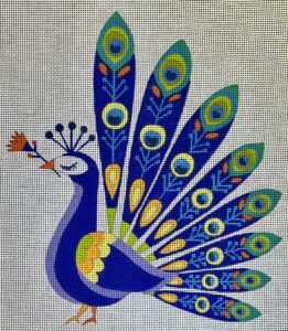 click here to view larger image of Peacock (hand painted canvases)