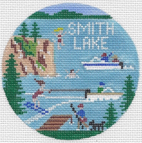 click here to view larger image of Smith Lake  (hand painted canvases)