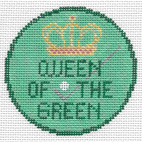 click here to view larger image of Queen of the Green Merit/Demerit Badge (hand painted canvases)