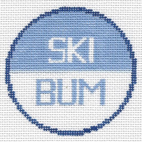 click here to view larger image of Ski Bum Merit/Demerit Badge (hand painted canvases)