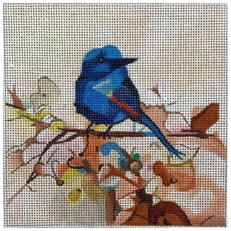 click here to view larger image of Blue Bird (hand painted canvases)