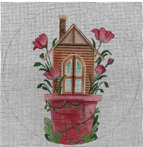 click here to view larger image of Rosebud House (hand painted canvases)