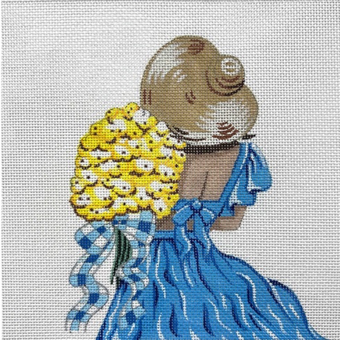 click here to view larger image of Yellow Bouquet and Sunhat (hand painted canvases)
