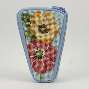 click here to view larger image of Stitch/Zip - Buttercups Scissor Case  (needlepoint kits)